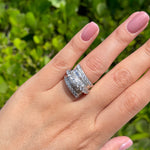 Jay Feder 18K White Gold Deco Wrap Diamond Ring - Jay Feder Jewelers