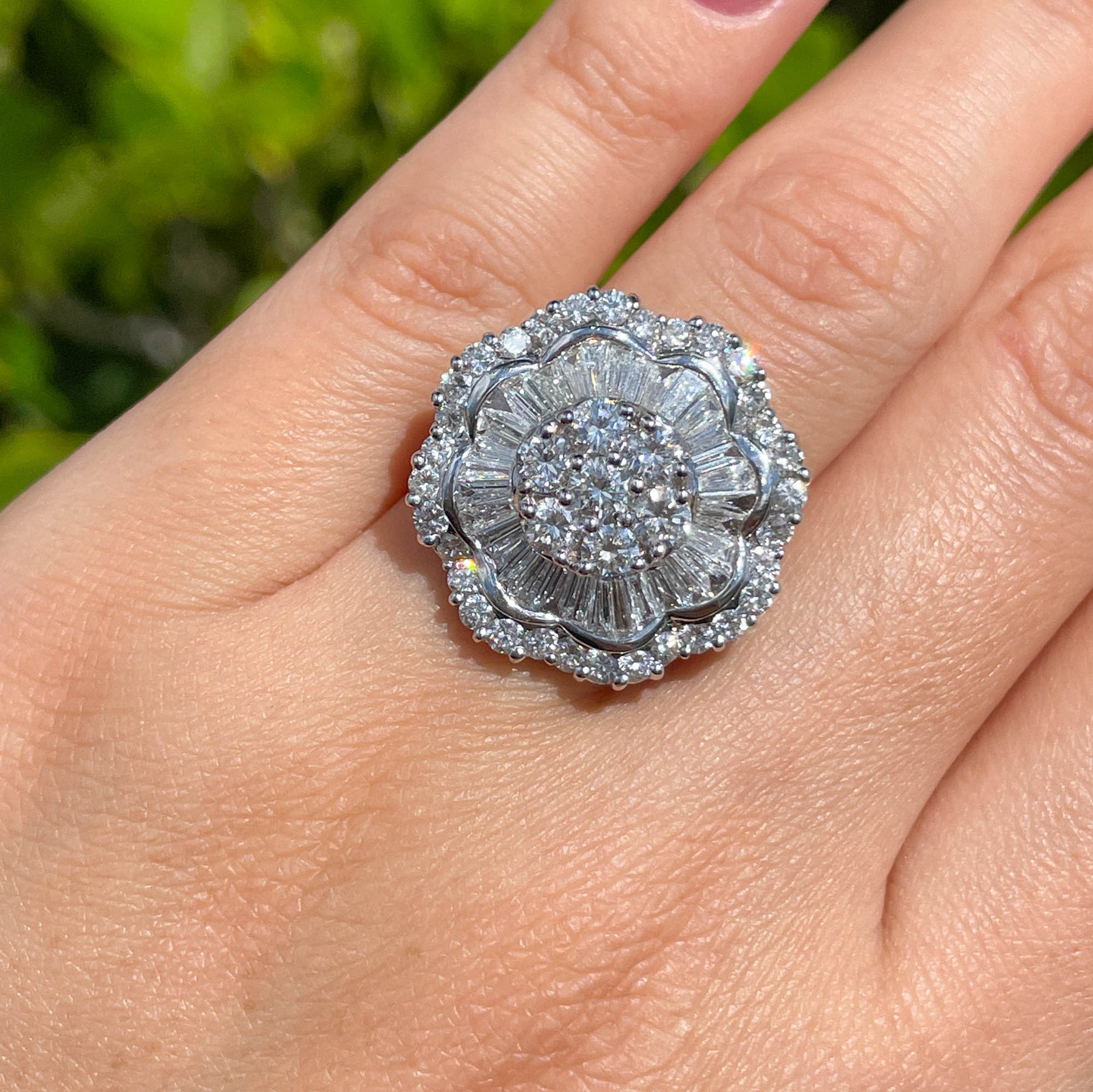 Ballerina ring diamond Clearance