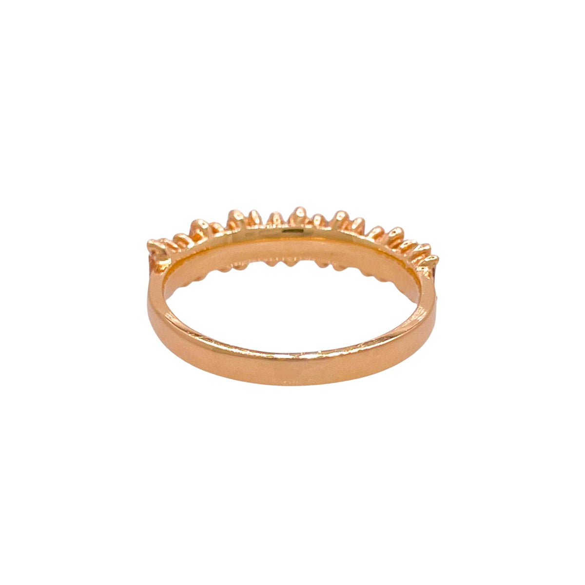 Jay Feder 18k Rose Gold Baguette Diamond Band Ring
