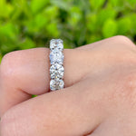 JAY FEDER PLATINUM ROUND DIAMOND ETERNITY BAND RING