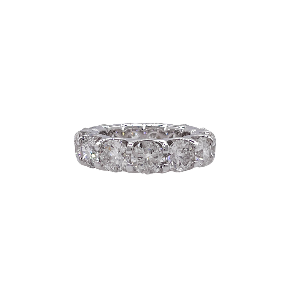 JAY FEDER PLATINUM ROUND DIAMOND ETERNITY BAND RING