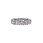 JAY FEDER PLATINUM ROUND DIAMOND ETERNITY BAND RING