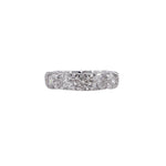 JAY FEDER PLATINUM ROUND DIAMOND ETERNITY BAND RING