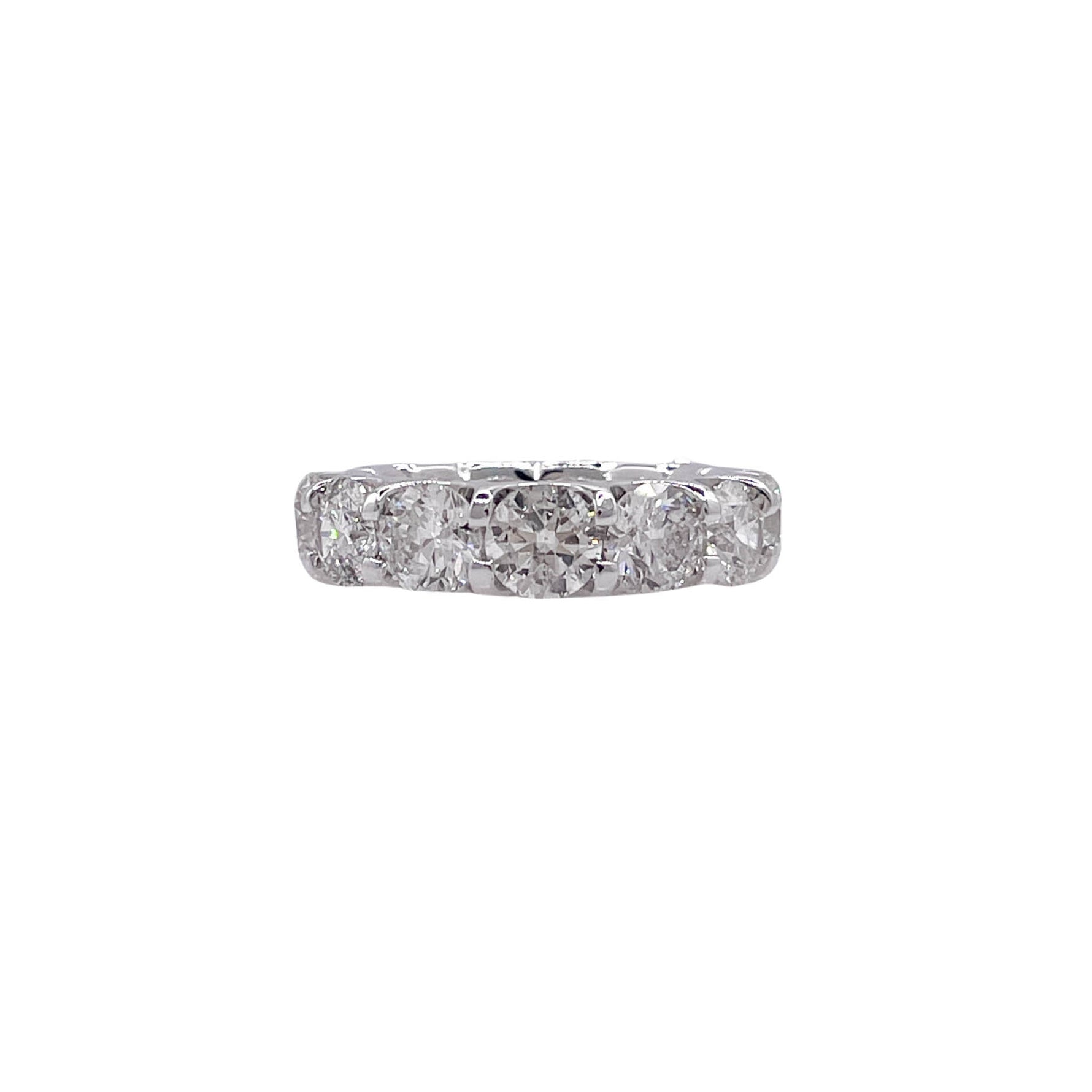 JAY FEDER PLATINUM ROUND DIAMOND ETERNITY BAND RING
