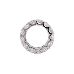 JAY FEDER PLATINUM ROUND DIAMOND ETERNITY BAND RING