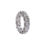 JAY FEDER PLATINUM ROUND DIAMOND ETERNITY BAND RING