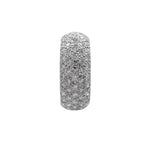 JAY FEDER PLATINUM DIAMOND PAVE BAND RING