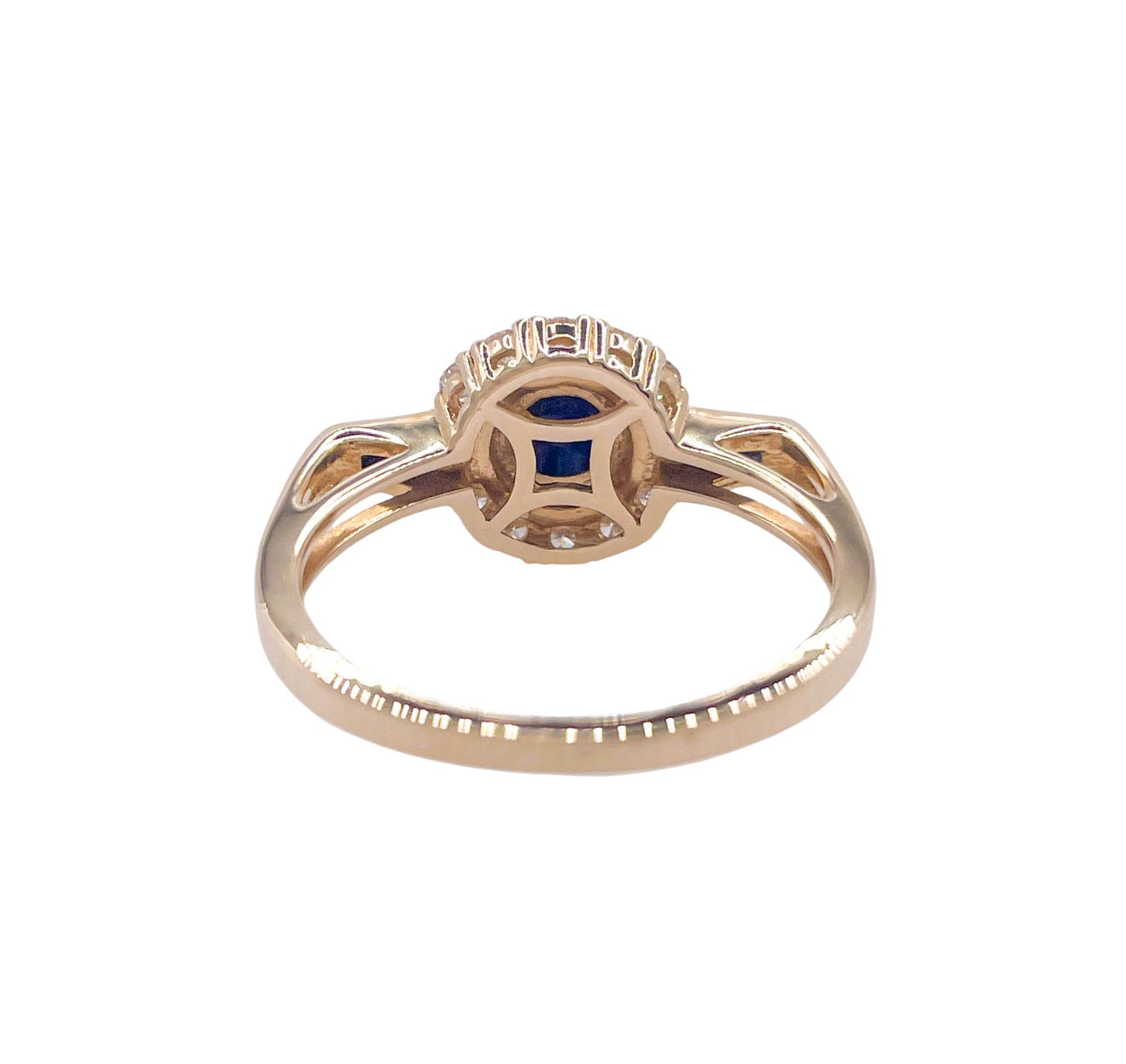 JAY FEDER 14K YELLOW GOLD LAPIS LAZULI DIAMOND RING