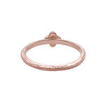 JAY FEDER 14K ROSE GOLD DIAMOND TEXTURED RING