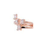 Jay Feder 18k Rose Gold Diamond Crossover Wrap Ring
