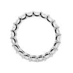 Jay Feder Platinum Oval Diamond Eternity Wedding Band
