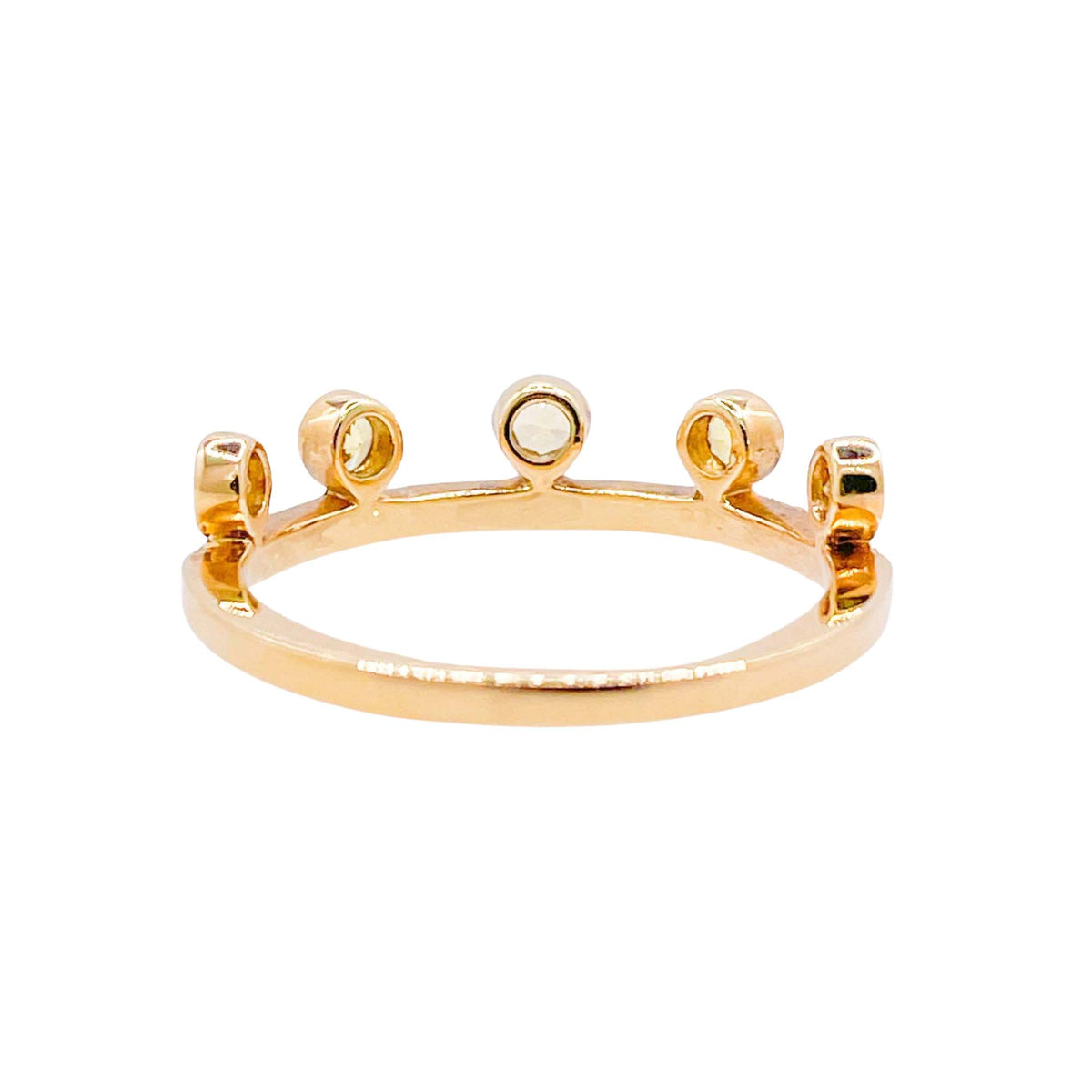 Khai Khai 18k Yellow Gold Yellow Sapphire Diamond Crown Ring