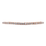 Jay Feder 18k Rose Gold Diamond Tennis Stretch Bracelet