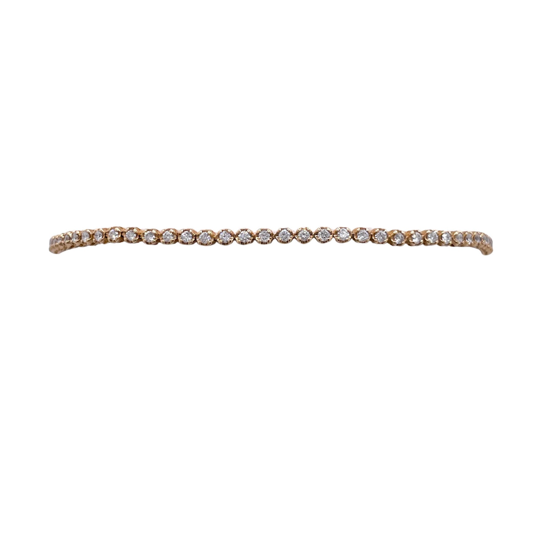 Jay Feder 18k Yellow Gold Diamond Tennis Bracelet