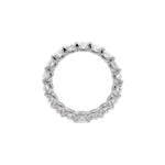Jay Feder Platinum Oval Diamond Eternity Band Ring