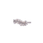 Jay Feder 14k White Gold Pearl and Diamond Fancy Wave Ring