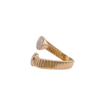 Jay Feder 14k Yellow Gold Diamond Wrap Bypass Ring