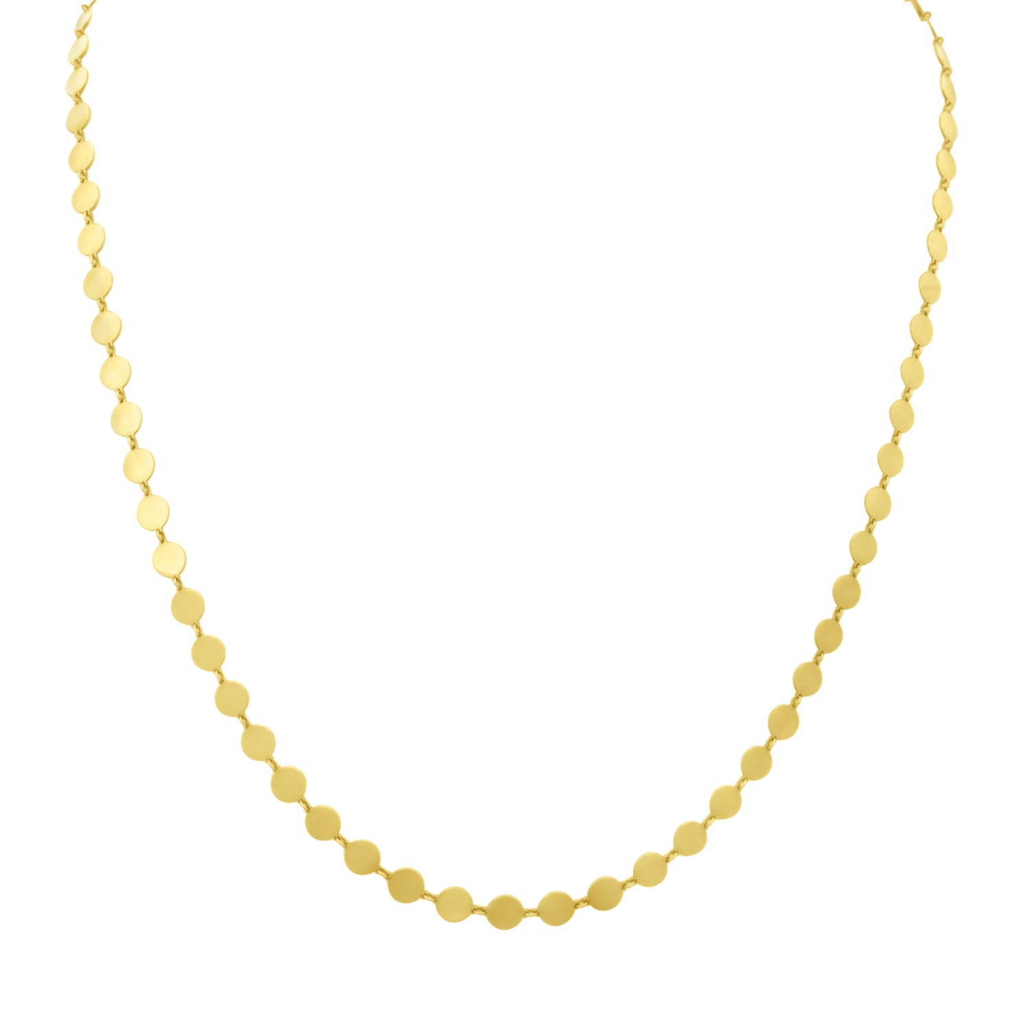 Jay Feder 14K Yellow Gold Large Discs Necklace - Jay Feder Jewelers