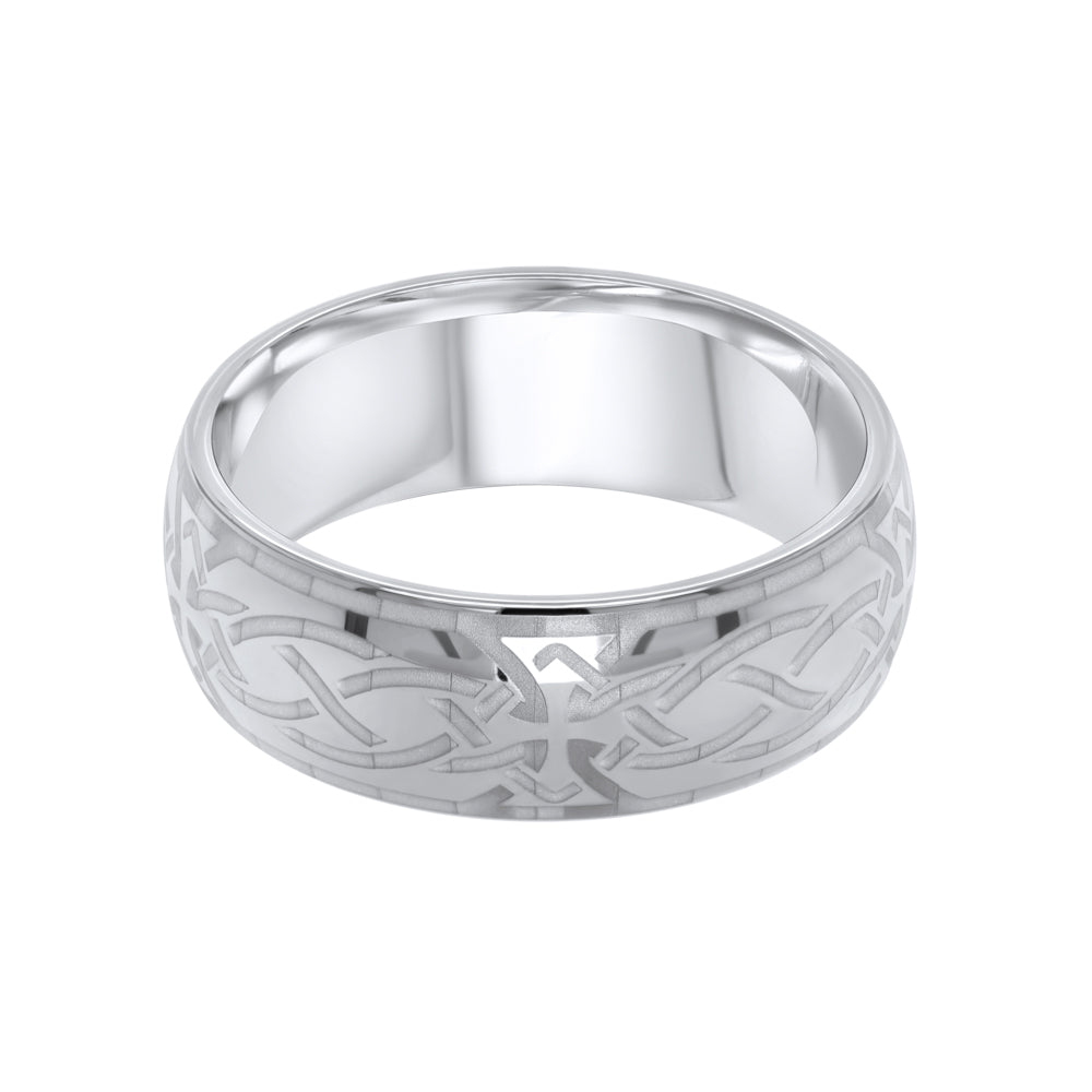 Jay Feder Black Ceramic Laser Pattern Ring - Jay Feder Jewelers