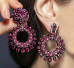 Sutra 18K Ruby diamond Earrings