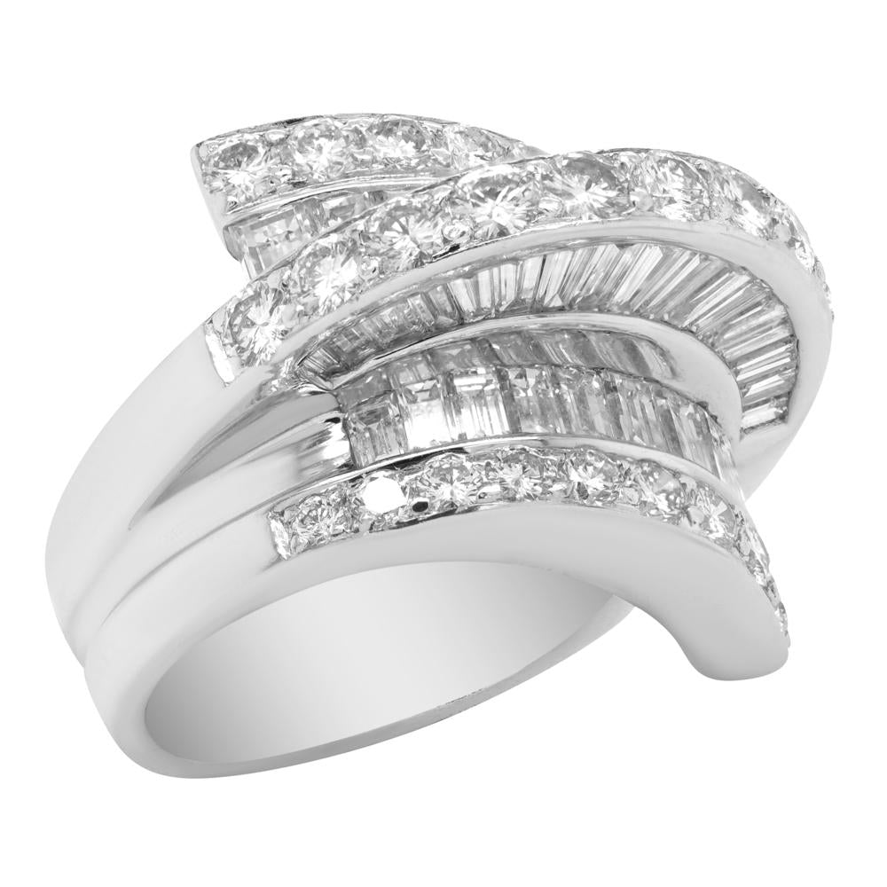 Jay Feder 18K White Gold Deco Wrap Diamond Ring - Jay Feder Jewelers