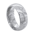 Jay Feder Damascus Steel Dome Shaped Ring - Jay Feder Jewelers