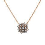 Suzanne Kalan 18K Rose Gold Diamond Starburst Necklace
