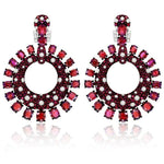 Sutra 18K Ruby diamond Earrings