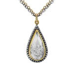 Moritz Glik 18K Yellow Gold Diamond White Sapphire Shaker Necklace