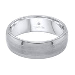 Jay Feder Tungsten Brushed Center Polished Edge Ring - Jay Feder Jewelers