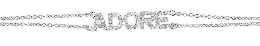 Eden Presley 14K White Gold ADORE Bracelet