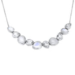 Anzie Sterling silver moonstone white quartz necklace