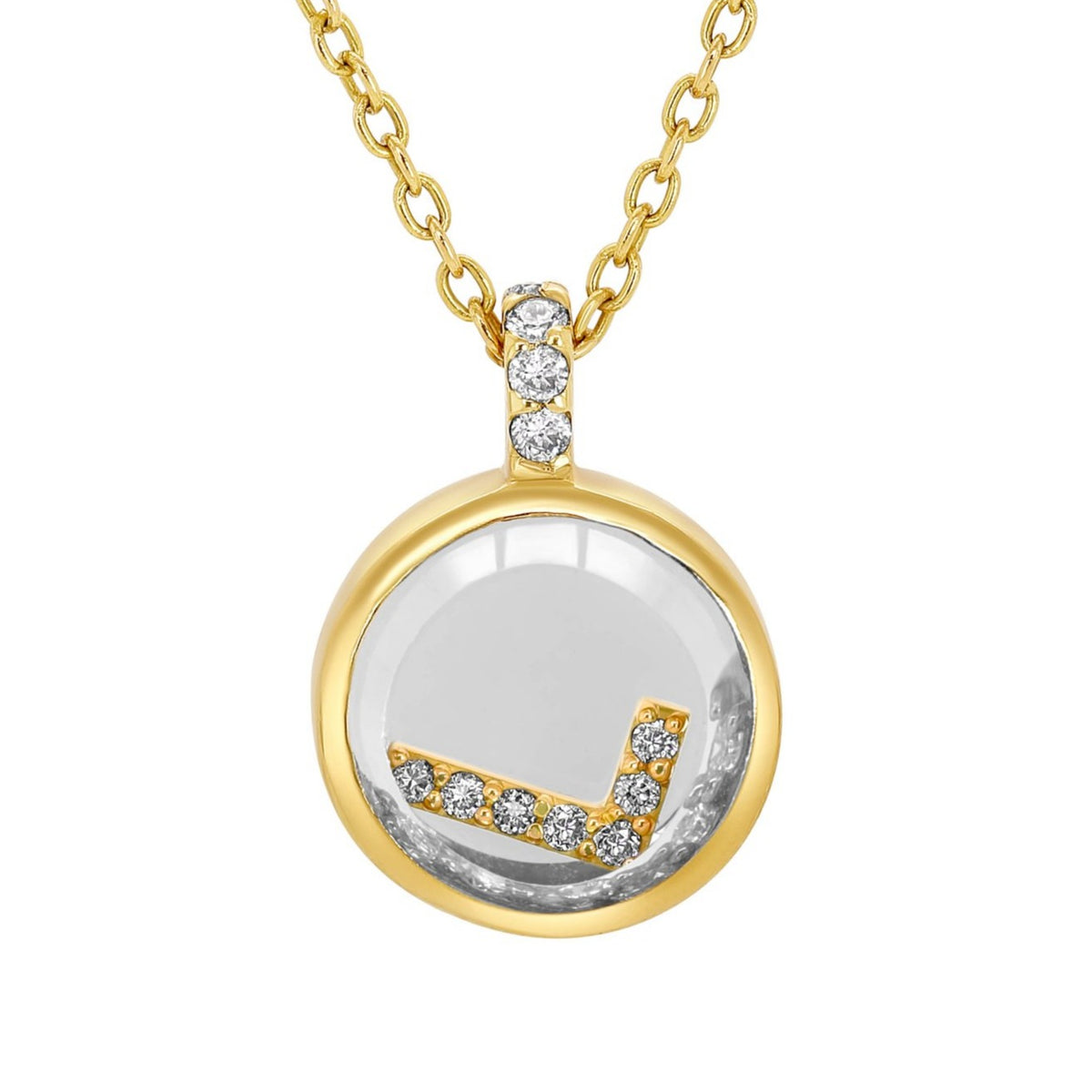 Moritz Glik 18K Yellow Gold Diamond Sapphire shaker Necklace