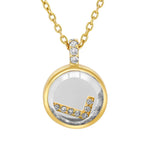 Moritz Glik 18K Yellow Gold Diamond Sapphire shaker Necklace