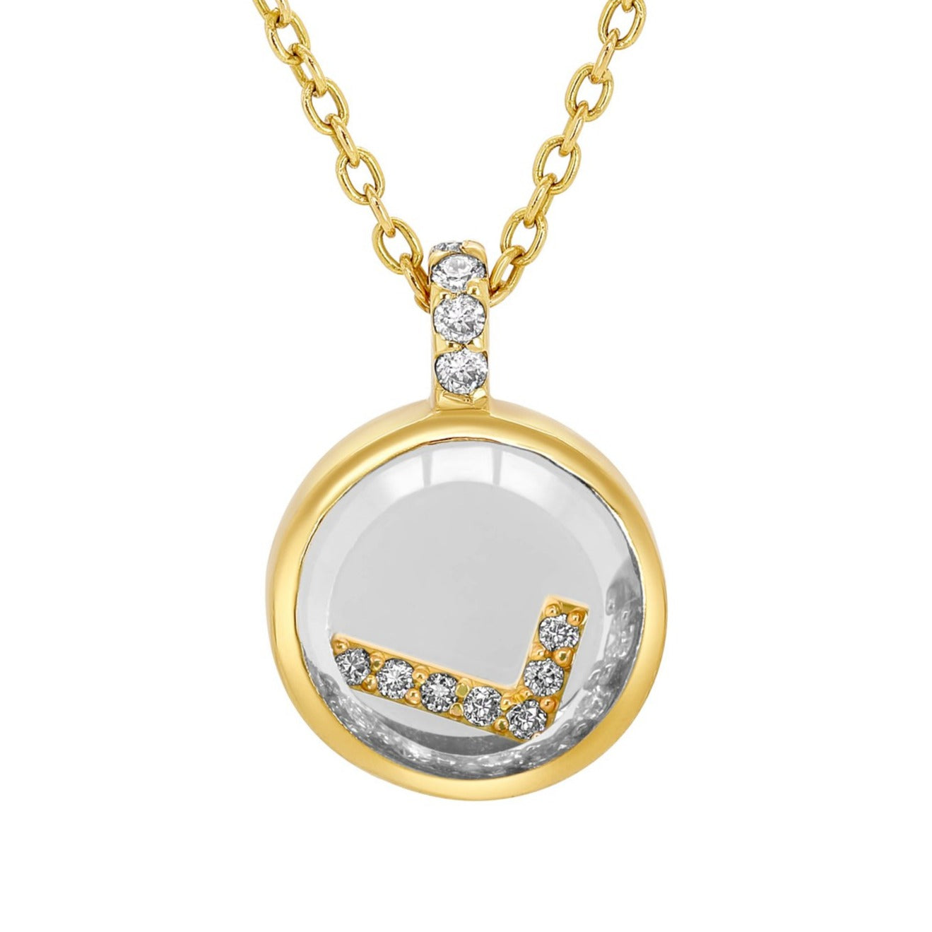 Moritz Glik 18K Yellow Gold Diamond Sapphire shaker Necklace