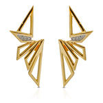 Kavant & Sharart 18K yellow gold Origami Earrings