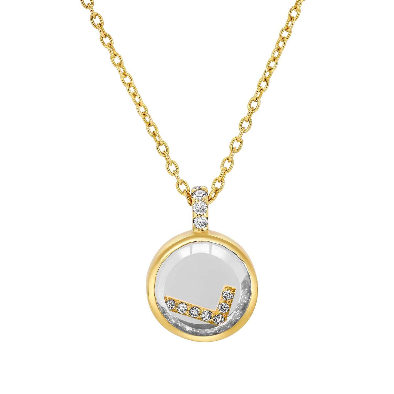 Moritz Glik 18K Yellow Gold Diamond Sapphire shaker Necklace