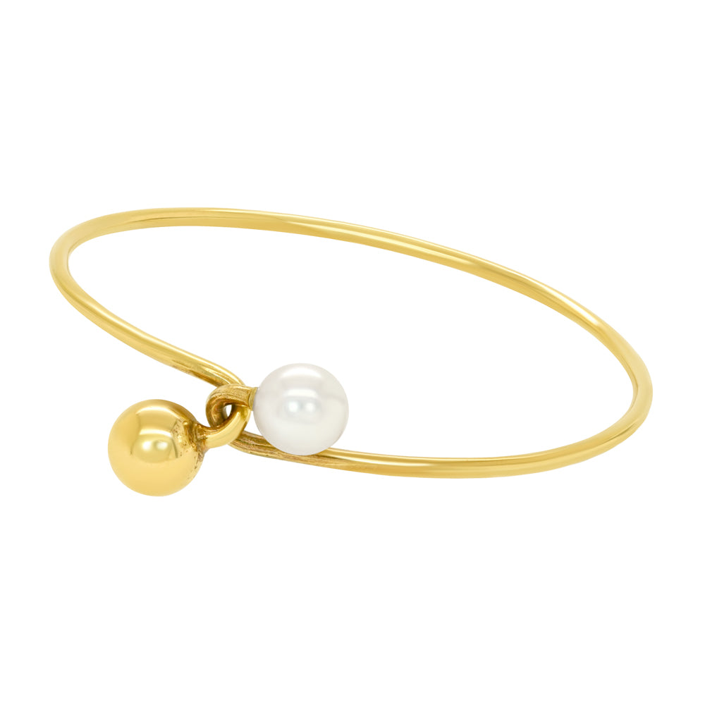 Jay Feder 14K Yellow Gold Pearl Knot Bracelet