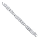 Jay Feder Platinum Art Deco Diamond Bracelet