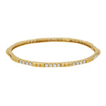 Tal Barkel 18K Yellow Gold Pyramid Diamond Accents Bangle Bracelet