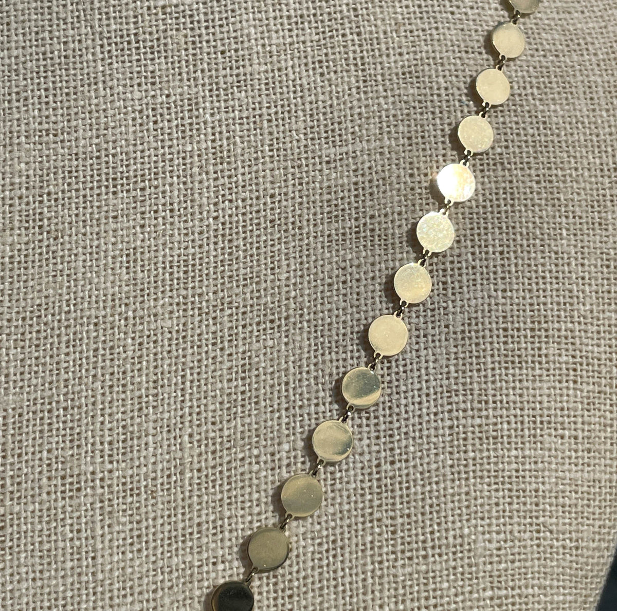 Jay Feder 14K Yellow Gold Large Discs Necklace - Jay Feder Jewelers