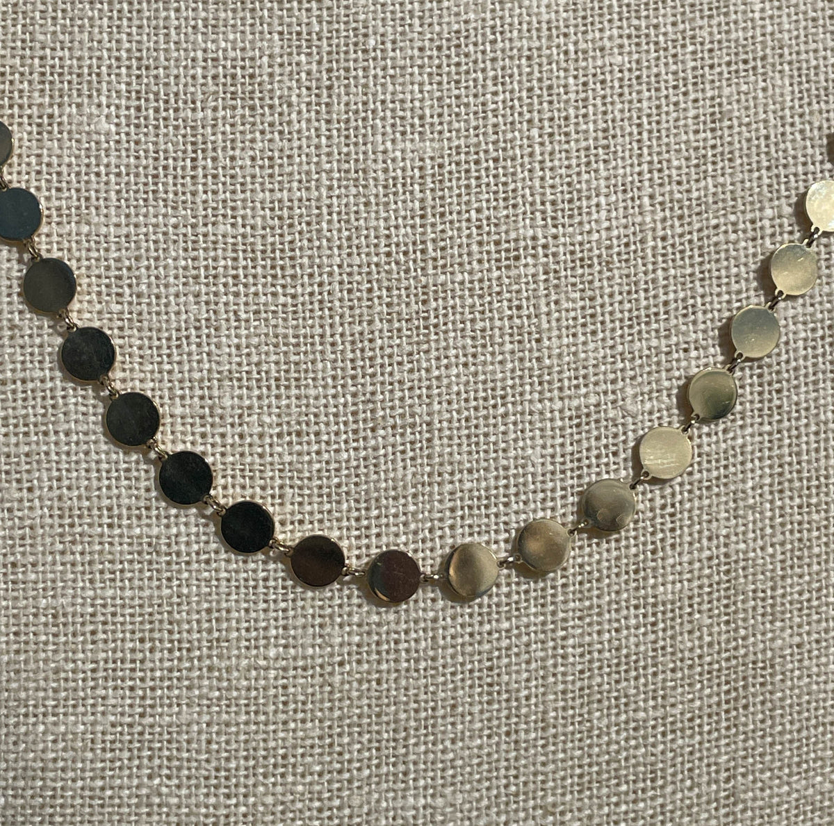 Jay Feder 14K Yellow Gold Large Discs Necklace - Jay Feder Jewelers