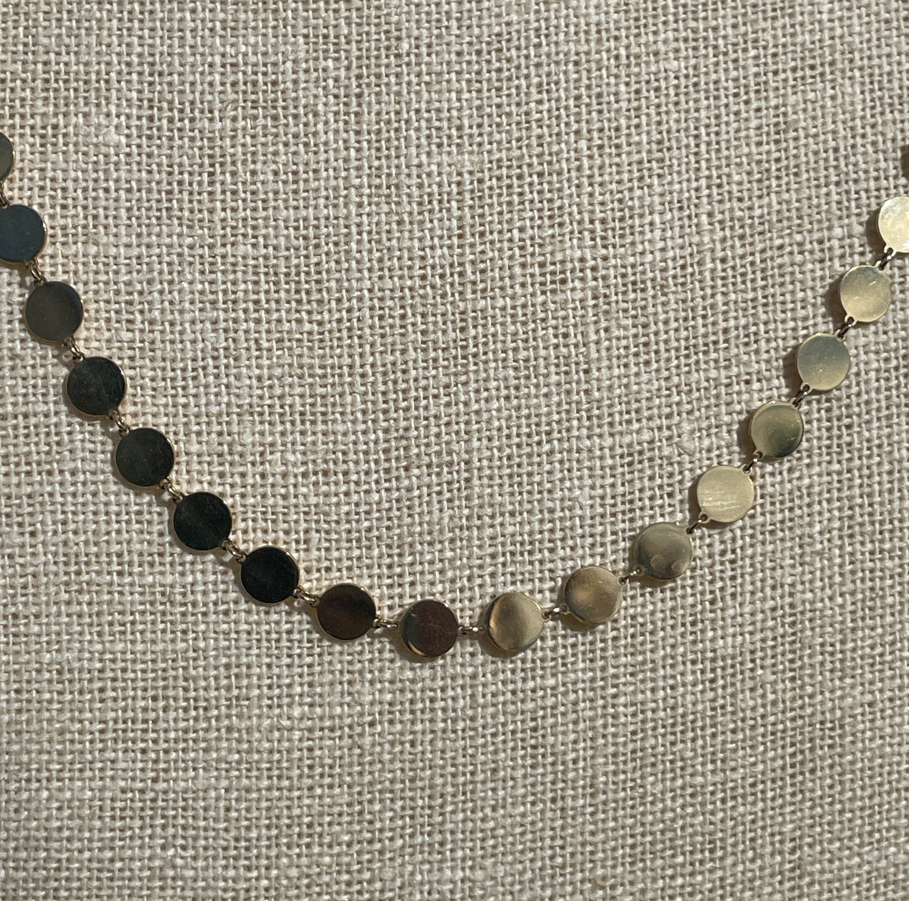 Jay Feder 14K Yellow Gold Large Discs Necklace - Jay Feder Jewelers