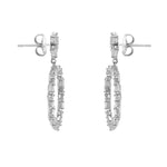 Suzanne Kalan 18K White gold Baguette Diamond Firework Earrings