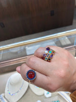 Eden Presley 14K Yellow Gold Round Colored Stone Eternity Band