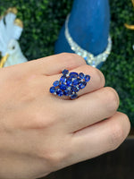Sutra 18K White Gold Mosaic Collection sapphire ring - Jay Feder Jewelers - Engagement rings - Custom Jewelry - We buy estate jewelry
