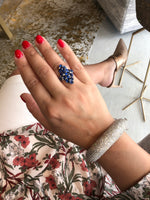 Sutra 18K White Gold Mosaic Collection sapphire ring - Jay Feder Jewelers - Engagement rings - Custom Jewelry - We buy estate jewelry