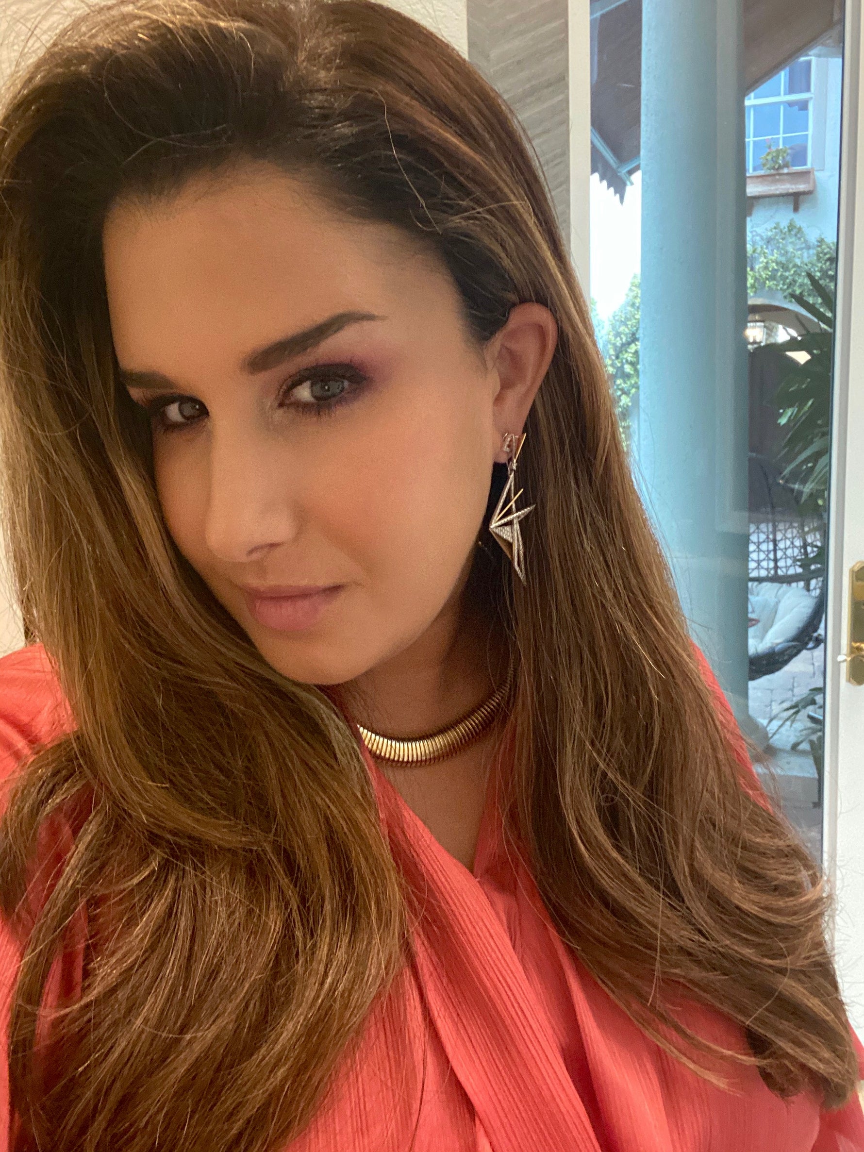 Kavant & Sharart 18K yellow gold Origami Aura earrings