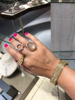 Roule & Co. 18K Yellow Gold Yellow Sapphire Emerald Pixel Dust Bracelet