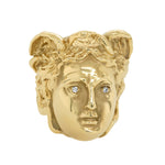Jay Feder 18 K Yellow Gold Versace-Style Face Ring